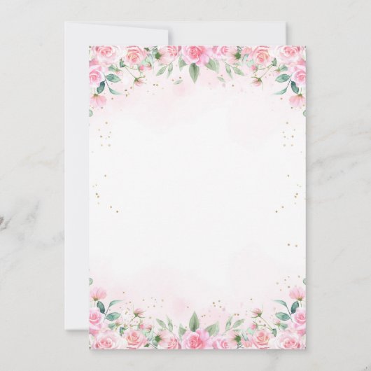 Tea Party Birthday Kaart (Achterkant)