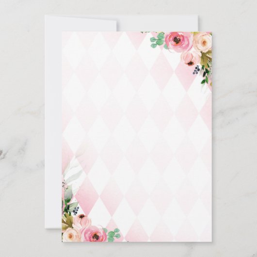 Tea Party Birthday Kaart (Achterkant)