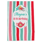 Tea Party Birthday Medium Cadeauzakje (Achterkant)