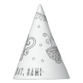 Tea Party Birthday Party - kleur uw eigen Pet Feesthoedjes (Rechts)