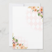 Tea Party Birthday Pumpkin Autumn Floral Par-tea Kaart (Achterkant)