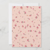 Tea Party Birthday. Tea Party Baby shower Kaart (Achterkant)