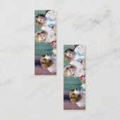  Tea Party Bladwijzer Mini Visitekaartje (Voorkant / Achterkant)