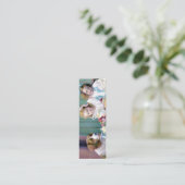  Tea Party Bladwijzer Mini Visitekaartje (Staand voorkant)