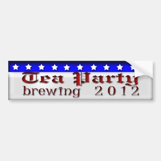 Tea Party Brewing Bumpersticker (Voorkant)