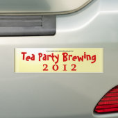 Tea Party Brewing Bumpersticker (Op auto)
