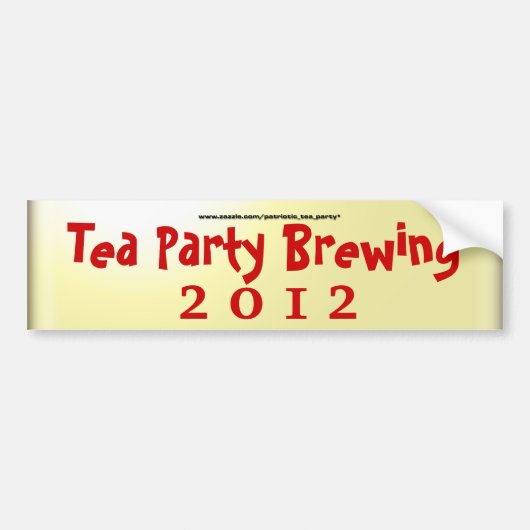 Tea Party Brewing Bumpersticker (Voorkant)