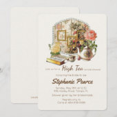 Tea Party Bridal Birthday Teacup Floral Kaart (Voorkant / Achterkant)