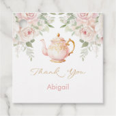 Tea Party Bridal Shower Bedankjes Labels (Voorkant)