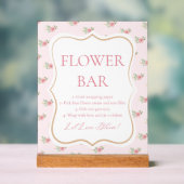 Tea Party Bridal Shower Flower Bar  Acryl Bord (Neutraal)