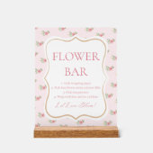 Tea Party Bridal Shower Flower Bar  Acryl Bord (Voorkant)