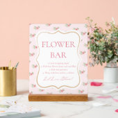 Tea Party Bridal Shower Flower Bar  Acryl Bord (Huwelijk)