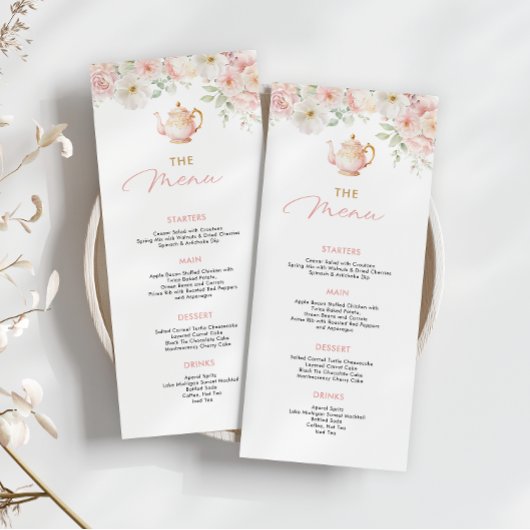 Tea Party Bridal Shower Food Menu