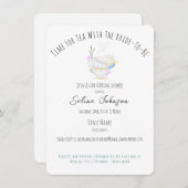 Tea Party Bridal Shower Invitation Feestdagenkaart (Voorkant / Achterkant)