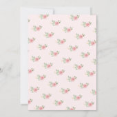 Tea Party Bridal Shower Invitation Kaart (Achterkant)