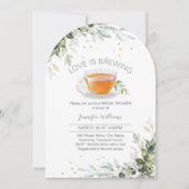 Tea Party Bridal Shower Invitation Kaart (Voorkant)