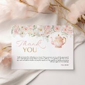 Tea Party Bridal Shower Thank You Card Bedankkaart
