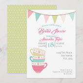 Tea Party Bridal Wedding Shower - Gepersonaliseerd Kaart (Voorkant / Achterkant)