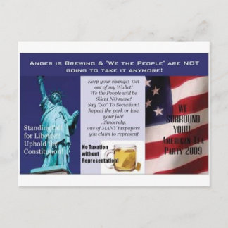 Tea Party Briefkaart