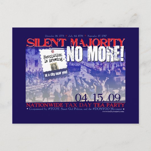 Tea Party Briefkaart (Voorkant)