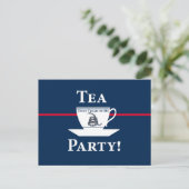 Tea Party. Briefkaart (Staand voorkant)
