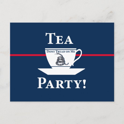 Tea Party. Briefkaart (Voorkant)