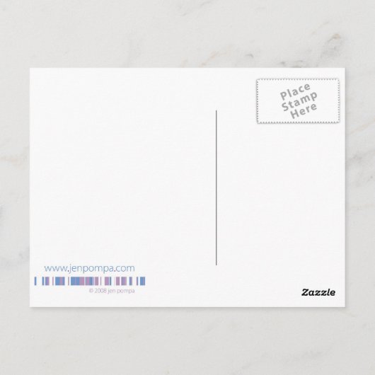 Tea Party Briefkaart (Achterkant)