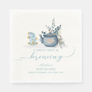 Tea Party Brouwen Baby shower Servet