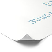  Tea Party Brouwen Baby shower Welkom Poster (Hoek)