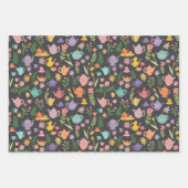 Tea Party Bruids Pasen Lente Bloemen Kleurrijk Inpakpapier Vel (Voorkant 3)