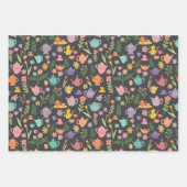 Tea Party Bruids Pasen Lente Bloemen Kleurrijk Inpakpapier Vel (Voorkant)