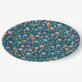 Tea Party Bruids Pasen Verjaardag Lente Bloemen Papieren Bordje (Gekanteld)