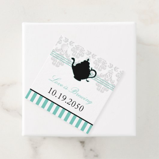 Tea Party bruiloft gunst Labels (In situ)