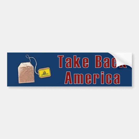 Tea Party Bumper Stick Bumpersticker (Voorkant)