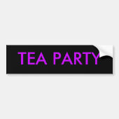 TEA PARTY BUMPERSTICKER (Voorkant)