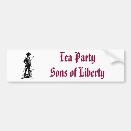 Tea Party Bumpersticker (Voorkant)