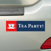 Tea Party. Bumpersticker (Op auto)