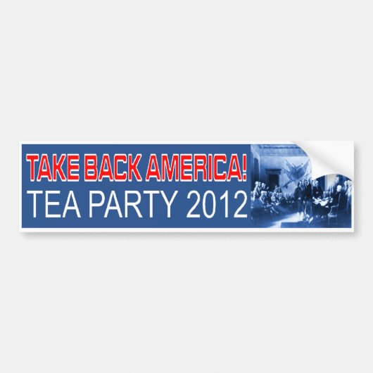 Tea Party Bumpersticker (Voorkant)