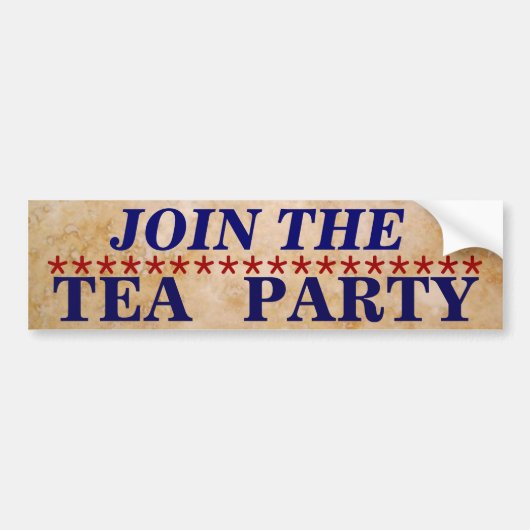 Tea Party Bumpersticker (Voorkant)