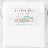 Tea Party Business High Tea Sticker Label (Tas)