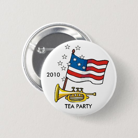 TEA PARTY BUTTON (Voorkant /achterkant)