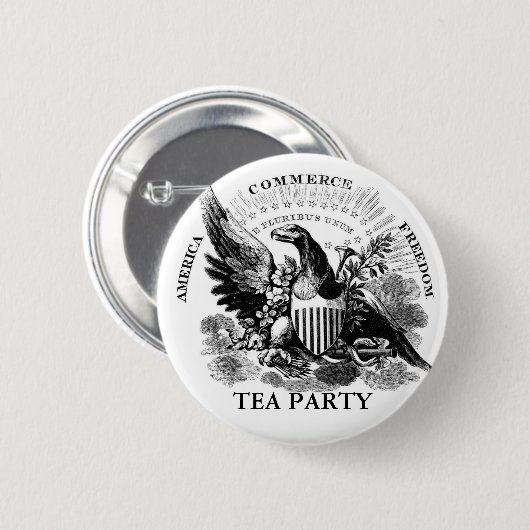 TEA PARTY BUTTON (Voorkant /achterkant)