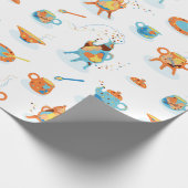 Tea-party. Cadeaupapier (Hoek)