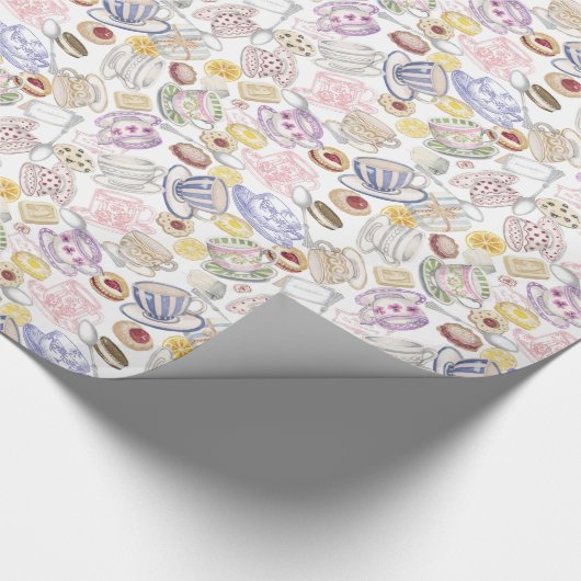 Tea Party cadeauverpakking Cadeaupapier (Hoek)
