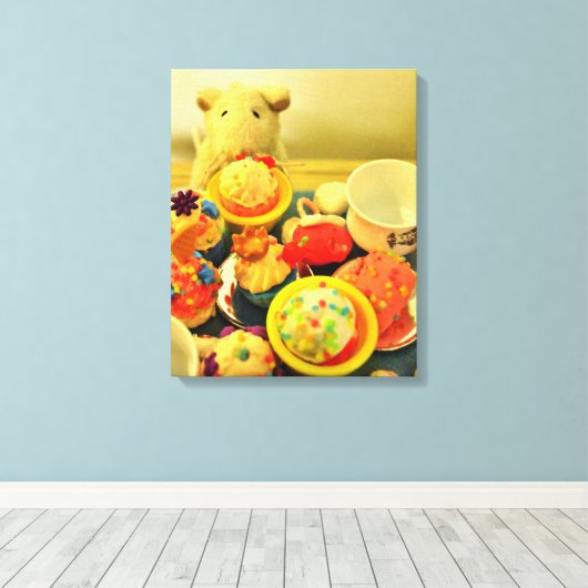 Tea Party Canvas Afdruk (Insitu (Houten vloer))