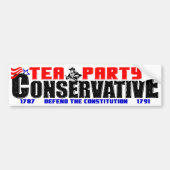 Tea Party Conservative Bumpersticker (Voorkant)