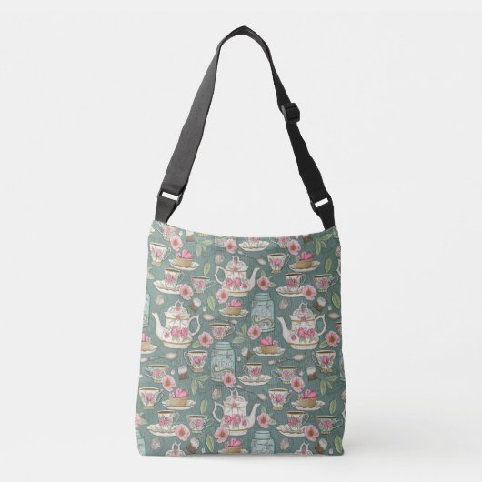  Tea Party Crossbody Bag Crossbody Tas (Voorkant)