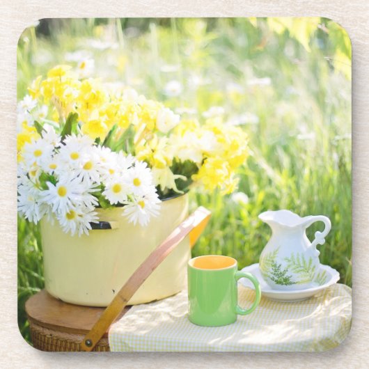 Tea Party & Daisies Onderzetters (set van 6) (Voorkant)