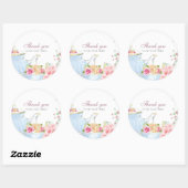 Tea Party Dank u Ronde Sticker (Vel)