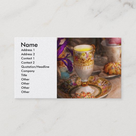 Tea Party - De magie van een theefeestje Visitekaartje (Voorkant)